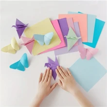 100 photos de set de papier artisanal coloré, 10 couleurs différentes, parfait pour l'origami, les artisanats artistiques, les fournitures de bureau, le scrapbooking, la couture, les outils de papier - matériaux de papier de haute qualité, fournitures scolaires, rentrée scolaire