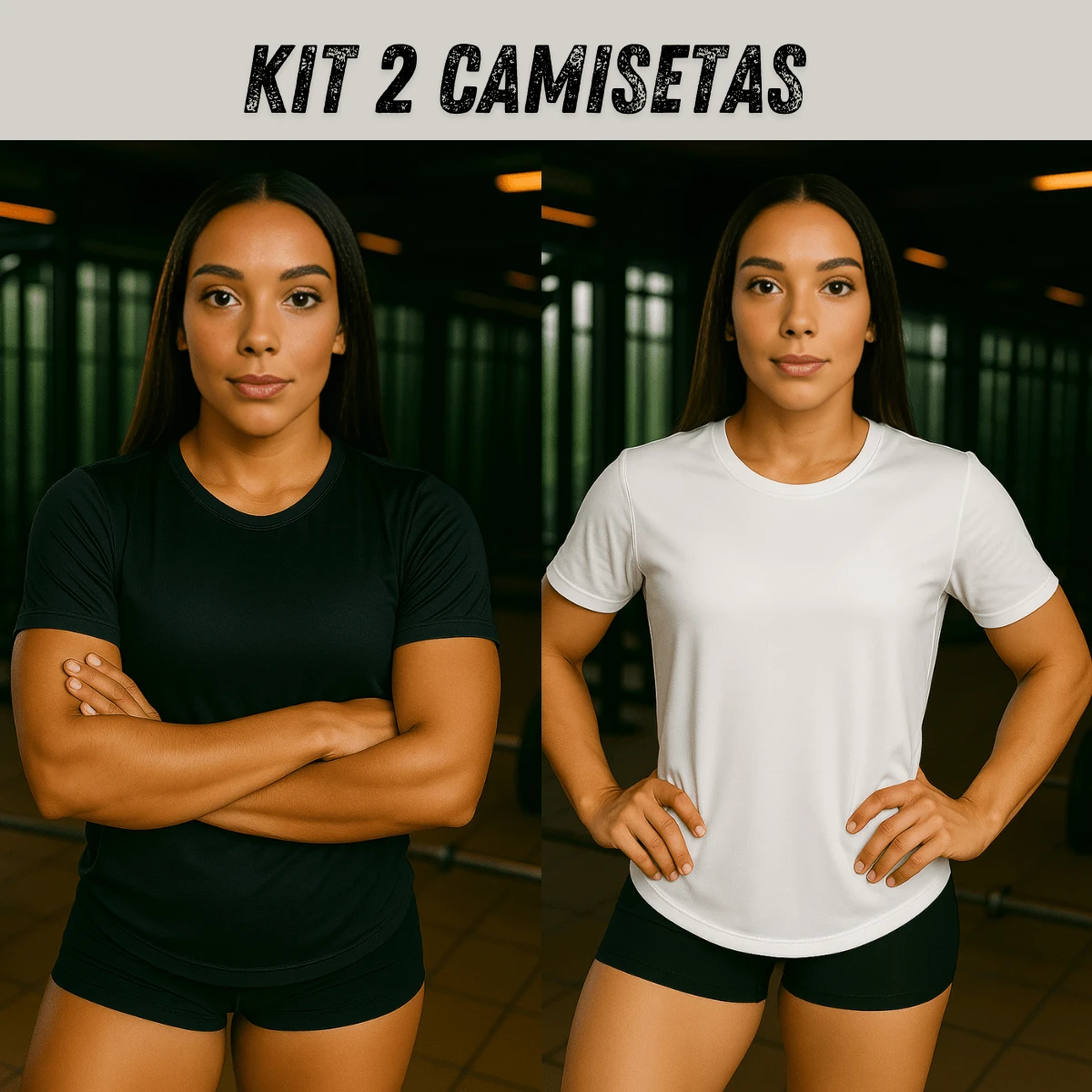 kit 2  camisetas Nadador Blusa Dry Academia Fitness Treino