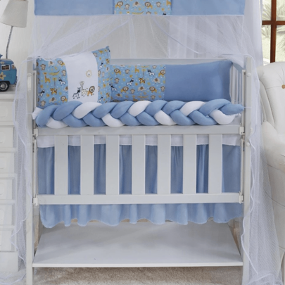 Kit Mini Berço Protetor 06 Peças Classic Menina Menino