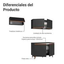 Complete Modular Built-In Kitchen Madesa Reims 190cm Black 08 - Black - View 4
