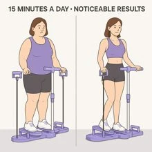 DEFIT Heim-Gym Bauchtrainer Brett - 6-in-1 abnehmbares Pilates Gleit-Maschine für Kern, Arme & Beine | Tragbare Ganzkörper Fitnessausrüstung