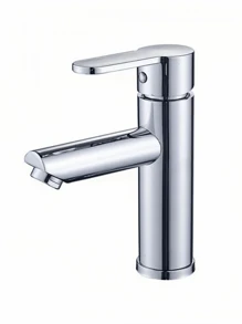 1 pezzo Rubinetto elegante in acciaio inossidabile per acqua calda e fredda per il lavandino del bagno, perfetto per lavarsi le mani e il viso in bagno o per l'uso nel lavello della cucina