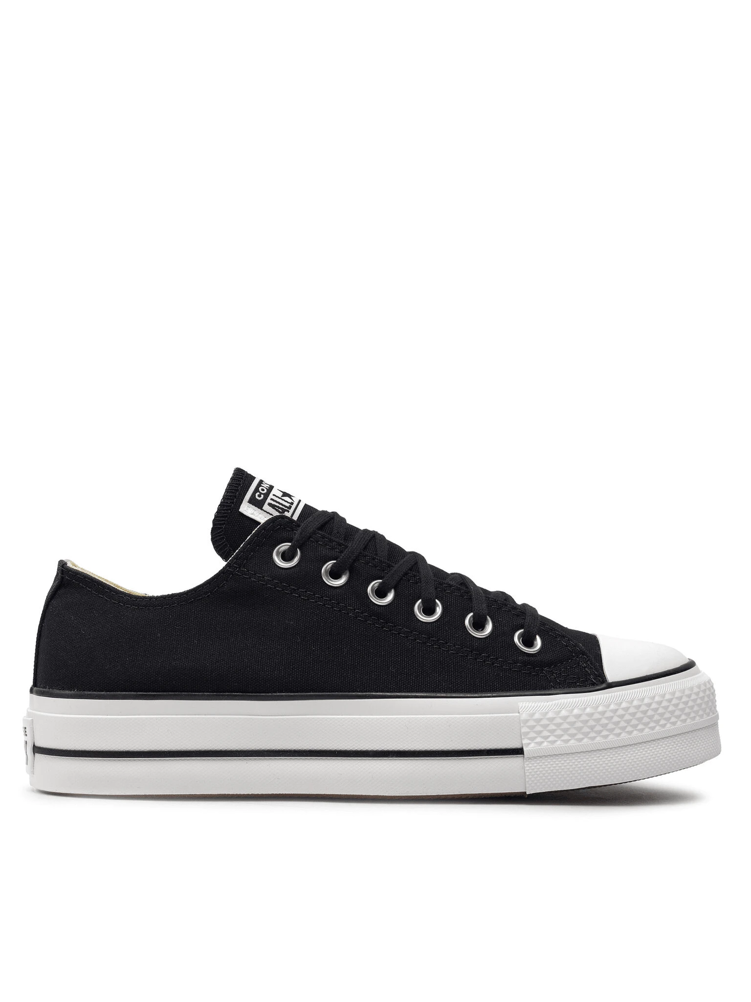 CONVERSE 560250C - Fashionable Versatile Casual Minimalist Platform Canvas Shoes - Black - View 1