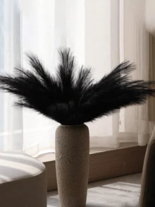 10 pezzi Steli di erba di pampas finta nera, pianta artificiale di canne decorative, stile realistico e soffice di piume, elegante accento per la casa, perfetto per composizioni in vaso, decorazione in stile boho moderno per soggiorno, camera da letto o sala da pranzo, regalo per la Festa della Mamma, decorazioni di Ognissanti, regali di Natale, forniture per il ritorno a scuola