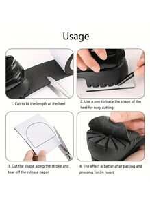 High Quality, Non Slip, Self-Adhesive Insole Table And Chair Foot Pads - Wear Resistant Sole Protection Pad, Suitable For High Heels, Sports Shoes, Sandals - Easy To Repair Sole Wear, Enhanced Table And Chair Foot Pads, Non Slip Furniture Pads, Floor Protection - Protect Sole Stickers