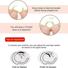 2 件不锈钢多功能素环耳环，简约奢华的钛钢耳钉，男女皆宜，精致的可堆叠耳钉，适合多个穿孔 - 彩色 - 查看 8