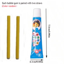 Classic Plastic Bubbles, Elastic Bubble Balloons, Straw Blow Up Creative Balloon Toys For Holidays, Party Fillers & Gifts - Multicolor - View 4
