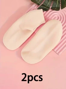 2 Pairs/4 Pairs Silicone Moisturizing & Soothing Socks, High Elasticity Compression Socks, Reusable Aloe Vera Socks, Night SPA Socks, Non-Slip Gel Heel Socks, Unisex, Suitable For Dry Skin, Dry Feet, Rough Skin, Home Foot Care, Comes With Storage Bag - Multicolor - View 7