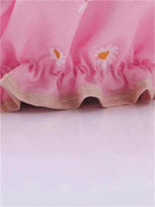 1pc Waterproof Double-Layer Floral Shower Cap Back To School