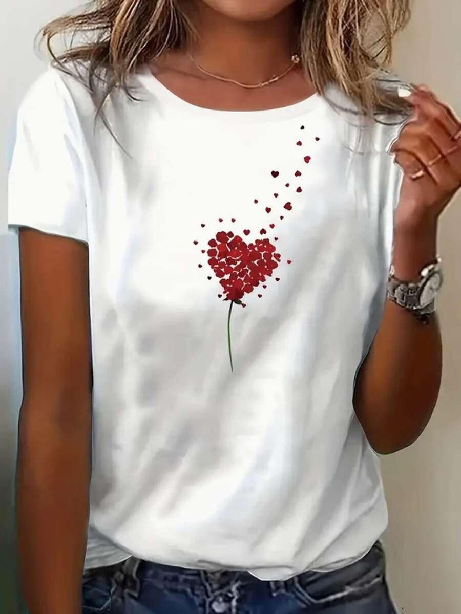 Women T-Shirts - 白色 - 查看 1