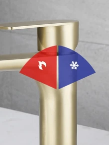 1 pezzo Rubinetto moderno in acciaio inossidabile a doppia manopola con foro singolo, anti-schizzi, finitura brunita, nucleo in ceramica, ideale per cucina, lavanderia e bagno