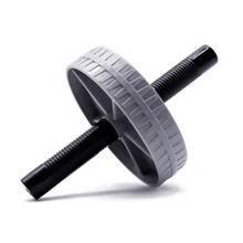 1pc Abdominal Roller, Fashionable Grey & Black, Durable ABS Material, Non-Electric Home Fitness Equipment For Both Men & Women, Perfect For Core Strength, Muscle Training, Weight Loss, Gym Accessory, Sport, Gym, Home Exercise, Abdominal Wheel, Abdominal Roller
