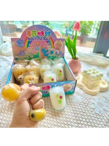 1 peça/2 peças/3 peças de brinquedo realista para apertar xícaras de chá com bolhas, decoração para alívio do estresse, presente criativo
