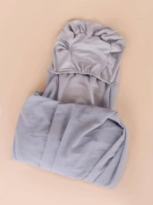 1 Miếng NỮ Chất rắn Quấn đầu Với khăn quàng cổ Đối với Cuộc sống hàng ngày - Màu be - Xem 4
