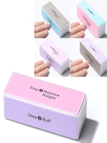 5 khối đánh bóng móng tay 4 mặt, miếng bọt biển đánh bóng giũa móng tay nhiều màu, dụng cụ chăm sóc móng chuyên nghiệp để đánh bóng móng tay dạng gel, chăm sóc chân, thích hợp để tạo hình móng tay/loại bỏ vết chai, dùng cho tiệm và sử dụng tại nhà - Nhiều màu - Xem 7