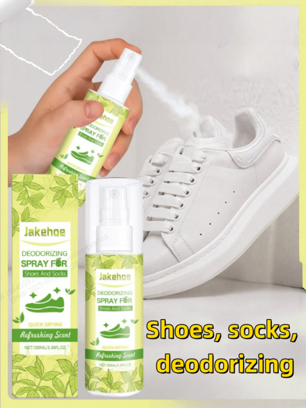 100ml Shoes & Socks Deodorizer Spray - Quickly Eliminates Odor And Freshens Up