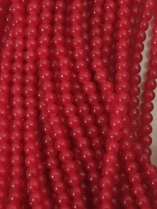 100 颗 8 毫米彩色玻璃仿玉珠，适用于 DIY 手链项链 - 8mm - 查看 6