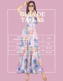 Vestido Maxi Casual Mujer Largo Cómodo de Tirantes - Verde - Ver 8