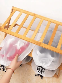 Sacs à chaussures de voyage en plastique transparent portable, utilisés pour l'emballage et la protection des chaussures