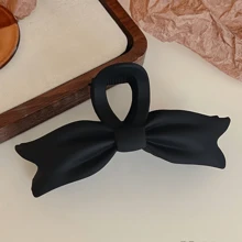 3pcs Women Minimalist Matte Bowknot Solid Hair Clips, Elegant Versatile For Daily Wear, Casual Party, Commute, Vacation, Hairstyling, Face Wash, Shower, Makeup Summer Hair Claws Claw Clips Hair Jaw Clip Hair Clamps Hair Clutch Hair Catcher Clip