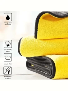 1/ 2/ 3/ 10 قطع من المناشف السميكة لغسيل السيارات، قماش أحادي الوجه من الألياف الدقيقة لتنظيف السيارات والمطبخ، مناديل مبللة إعادة الاستخدام للمنزل