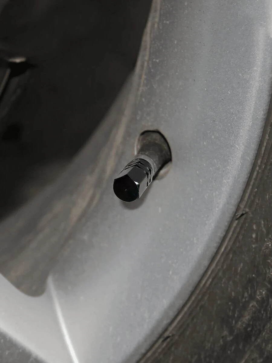 4 piezas Tapas de válvula de neumático de aleación de aluminio, tapas de válvula a prueba de polvo aptas para automóviles, motocicletas, camiones, bicicletas, compatibles con válvulas estándar de EE. UU. - Multicolor - Ver 1