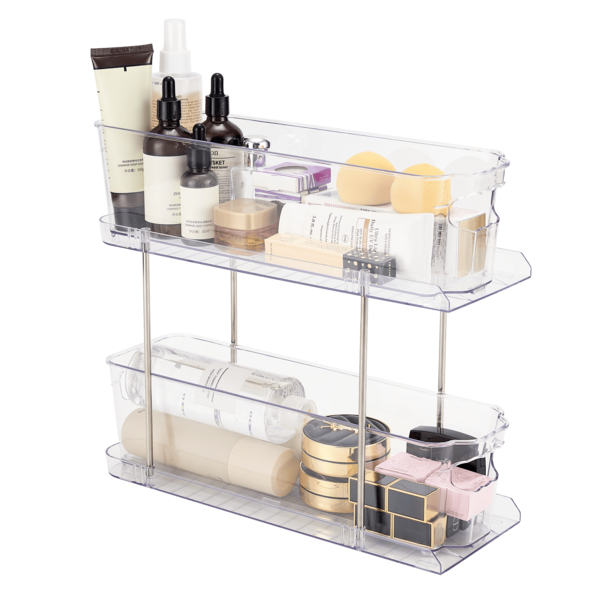 2-Ebenen-Auszieh-Schrankorganisator, 14,57 * 5,75 * 7,28 Zoll