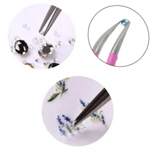 2PCS Precision Tweezers Set, Diamond Painting Tools,Upgraded Anti-Static Stainless Steel Curved Of Tweezers, For Diamond Painting, Electronics, Laboratory Work, Jewelry-Making, Craft, Soldering, Etc