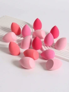 Large Size Dry & Wet Dual-Use Makeup Sponge Puff, Random Styles, Suitable For Makeup Application And Concealing, Convenient To Carry, Great For Christmas Gifts To Friends - Multicolor - View 6