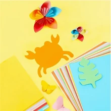 100 photos de set de papier artisanal coloré, 10 couleurs différentes, parfait pour l'origami, les artisanats artistiques, les fournitures de bureau, le scrapbooking, la couture, les outils de papier - matériaux de papier de haute qualité, fournitures scolaires, rentrée scolaire