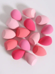 Large Size Dry & Wet Dual-Use Makeup Sponge Puff, Random Styles, Suitable For Makeup Application And Concealing, Convenient To Carry, Great For Christmas Gifts To Friends - Multicolor - View 2