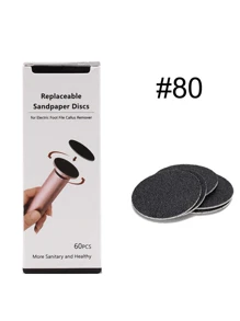 60Pcs/Box Foot Sandpaper,Flexible Callus Remover Pads For Electric Pedicure Tools, Multi-Grit Grinding Files For Dead Skin,Salon & Home Pedicure Essential,Great For Travel & Gym Use