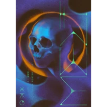 1PC Abstract Futurism Wall Art Dark Colorful Character Geometry Canvas Painting Retro For Living Room Home Decor Optional Frame - Multicolor - View 21