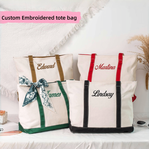 Custom Tote Bag, Bridesmaid Tote Bags, Personalised Tote Bag, Personalized Gifts, Birthday Gift, Canvas Tote Bag, Custom Text Tote, Bachelorette Gift, School Bag, Embroidery, Personalized Gift, Personalized Tote,All-Purpose,Large Capacity,Versatile,Multifunction,Colorful,Cute,Adorable,Contracted,Funny,Kawaii,Y2K,Minimalist,Commuting,Business Casual,Basics,Custom,Personalized,Unique,Customized,Ideal Gifts For Him,Ideal Gifts For Her,Her,Family,Friends,Girlfriend,For Anniversaries,For Birthdays,For Holiday/ Vacation,For Outdoors/Outings/Travel/Hiking/Stadium/Sports/Climbing,For Business/Commute/Work/Office,Customized Women Bags