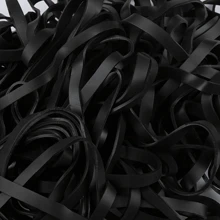 50/100pcs Black Rubber Bands Size 64 For Office Supplies Home Money File Folders Strong Elastic Rubber Bands For Hiking Backpacking Survival