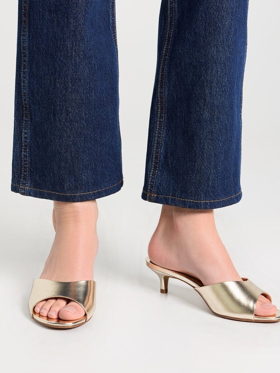 Slide Sandals - Gold - View 1