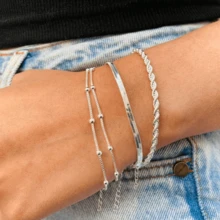 Women Bracelet Sets - Bạc - Xem 4