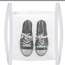 1 pieza Bolsa con cremallera para lavar zapatos, bolsa colgante con gancho y cierre de gancho y bucle autoadhesivo para la puerta de la lavadora, bolsa de red de almacenamiento de zapatos de panal grande, bolsa de malla para lavar zapatos deportivos