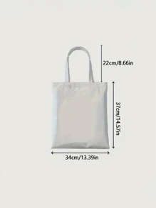 1pc Custom Graduation Name Congratulations 2025 Personalized Canvas Tote Bag, Durable Large Capacity, Simple Style, With Ideal Graduation Gift For Gift Bag