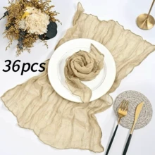 60条装波西米亚风纱布餐巾，柔软亚麻餐巾，适用于圣帕特里克节、复活节、婚礼、婴儿派对、日常使用 - 彩色 - 查看 18