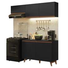 Complete Modular Built-In Kitchen Madesa Reims 190cm Black 08 - Black - View 2