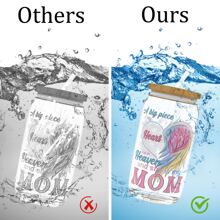 XRTHGS 12PCS/SET UV DTF Cup Wraps In Memory Of Mom Style Self-Adhesive Sticker For Coffee Cups, Water Bottles, Home Decor, Laptops And Refrigerator DIY Crafts(Mug Not Included)