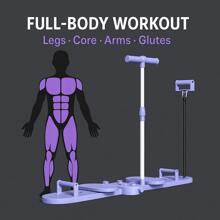 DEFIT Heim-Gym Bauchtrainer Brett - 6-in-1 abnehmbares Pilates Gleit-Maschine für Kern, Arme & Beine | Tragbare Ganzkörper Fitnessausrüstung