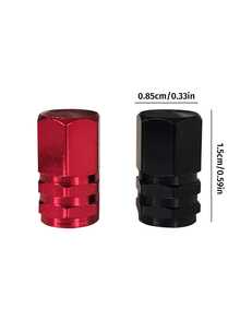 4pcs Car Tire Valve Caps Aluminum Alloy Car Wheel Tire Valve Caps Dustproof Car Motorcycle Truck Bike Compatible With USA AIR Valve Caps - Multicolor - View 4