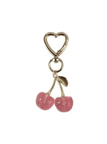Accessoires de sac, porte-clés, breloques pour sacs à main, 1 pièce Porte-clés unisexe en forme de cerise rouge avec un pendentif nœud à la mode, accessoire de sac à main de luxe pour Halloween et la Saint-Valentin, 1 pièce pendentif en forme de cerise en cristal, nouveau gros pendentif en forme de cerise avec attache pour porte-clés, breloque porte-clés en résine et métal en forme de cerise scintillante pour femmes, portefeuilles et sacs pour la Saint-Valentin