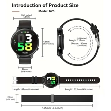 1.39 Inch Round HD Display 210mAh Battery Women' Smart Watch For Mother Gift With Call(Receive/Make Call)Ai Voice/Music Player,/Fitness Watch For Women Activity Tracker Men's Smart Watch With Multiple Modes Sports For Andorid IOS