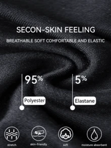 3 chiếc quần lót nam co giãn màu trơn, chất liệu polyester thoáng khí và thoải mái. Quần boxer phù hợp cho thể thao, hoạt động ngoài trời, tập thể dục, đạp xe, v.v. Bao bì: Đóng gói trong túi, không có hộp. Có thể dùng làm quà Giáng sinh hoặc Halloween cho bạn trai. - màu đen - Xem 5