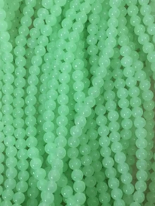 100 颗 8 毫米彩色玻璃仿玉珠，适用于 DIY 手链项链 - 8mm - 查看 10