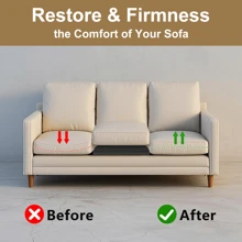 1pc Couch Cushion Support, 20" X 20" Sofa Cushion Support For Sagging Seat, High-Density Curved Foam, Sofa Furniture Seat Cushion Sagging Repair, Sofa Cushion Support Replacement Board, Couch Supporter For Under Cushion
