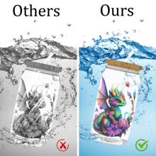 12PCS/SET UV DTF Transfer Stickers Purple Dragon Style UV DTF Cup Wrap Suitable For Glasses, Notebooks, Computers, Tables And Chairs, Etc. For DIY Creativity, High Viscosity UV DTF Cup Sticker(Mug Not Included)